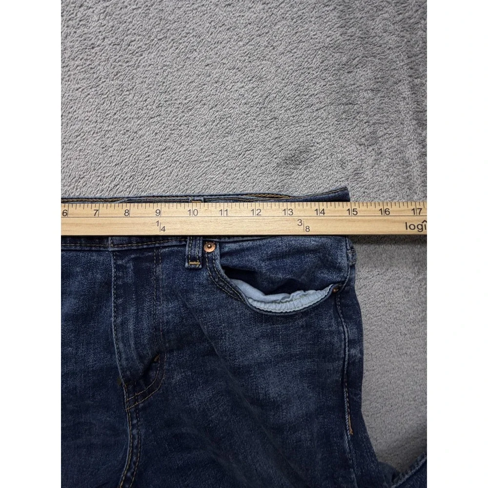 Levi's 511 Slim Fit Jeans Mens Measured 30x29 Blue Stretch Medium Wash Zip Fly‎